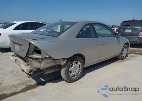 2002 Honda Civic Lx z USA, uszkodzony, nr VIN 1HGEM21502L077129